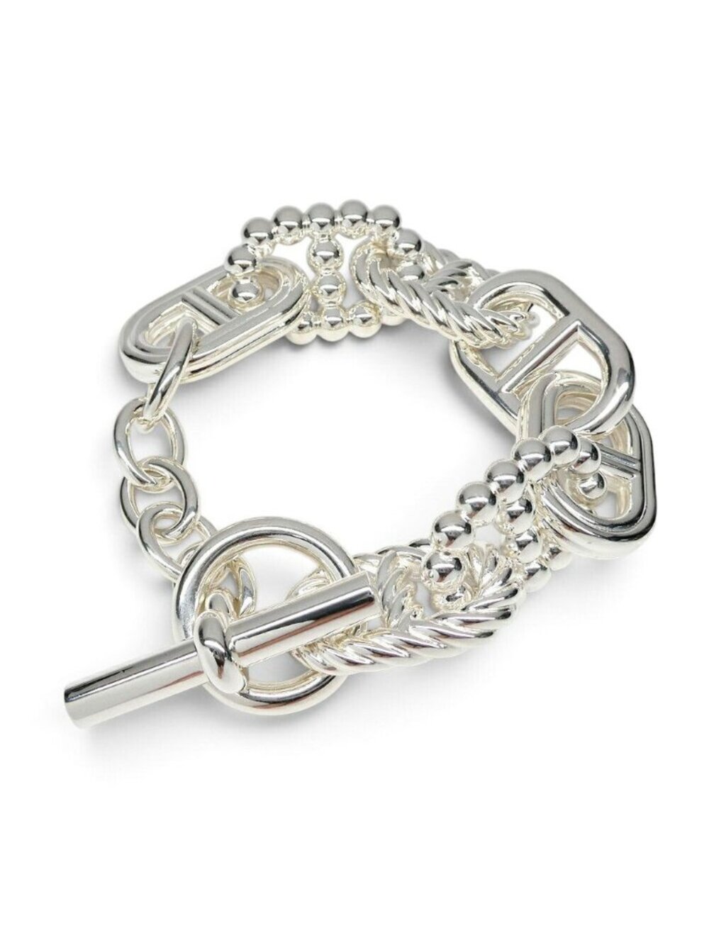 Hermes Bracelet Chaine D'ancre 17 Silver GM